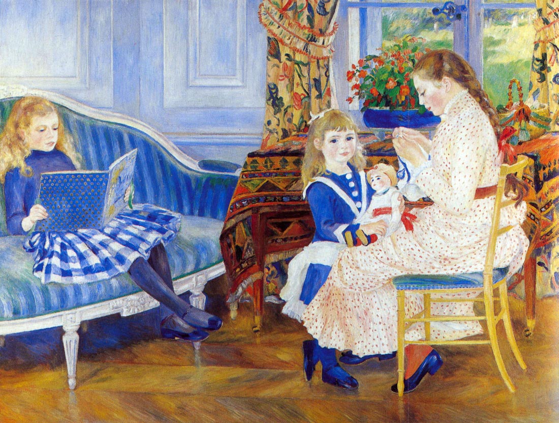 Children in the afternoon in Wargemont - Renoir