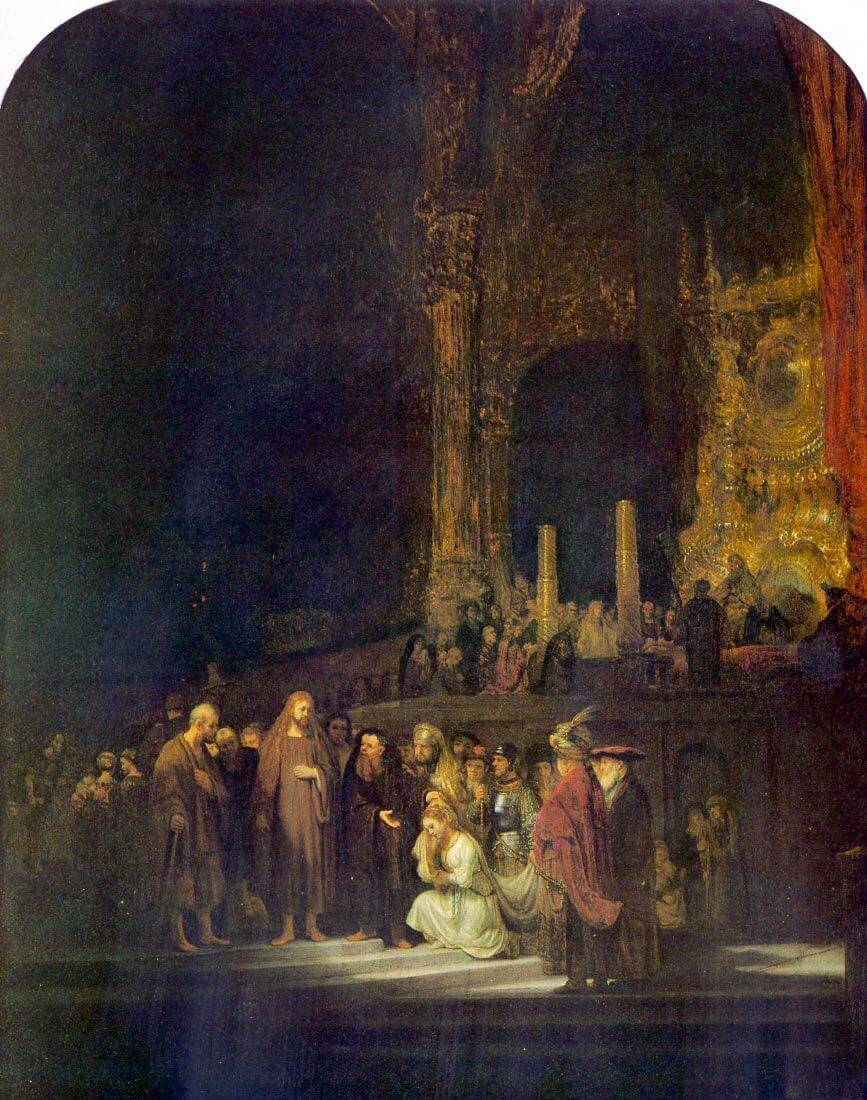 Christ and the Adulteress - Rembrandt