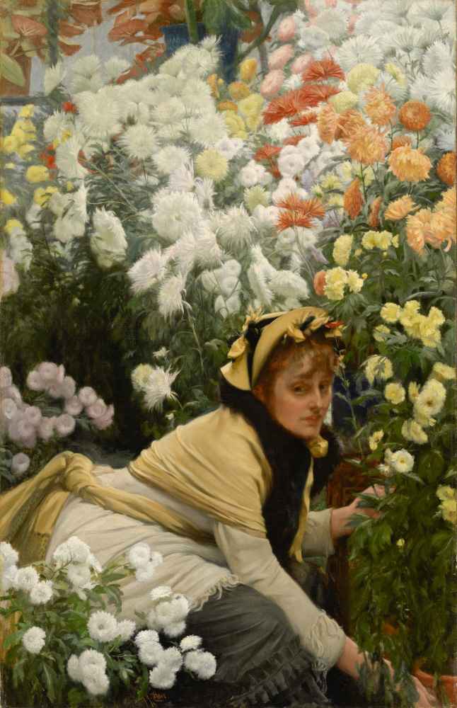 Chrysanthemums - James Tissot