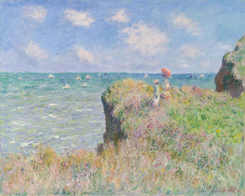 Cliff Walk at Pourville - Claude Monet