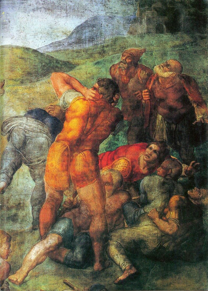 Conversion of Paul detail - Michelangelo