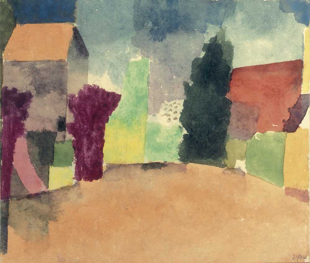 Country House Near Fribourg (1915) - Paul Klee