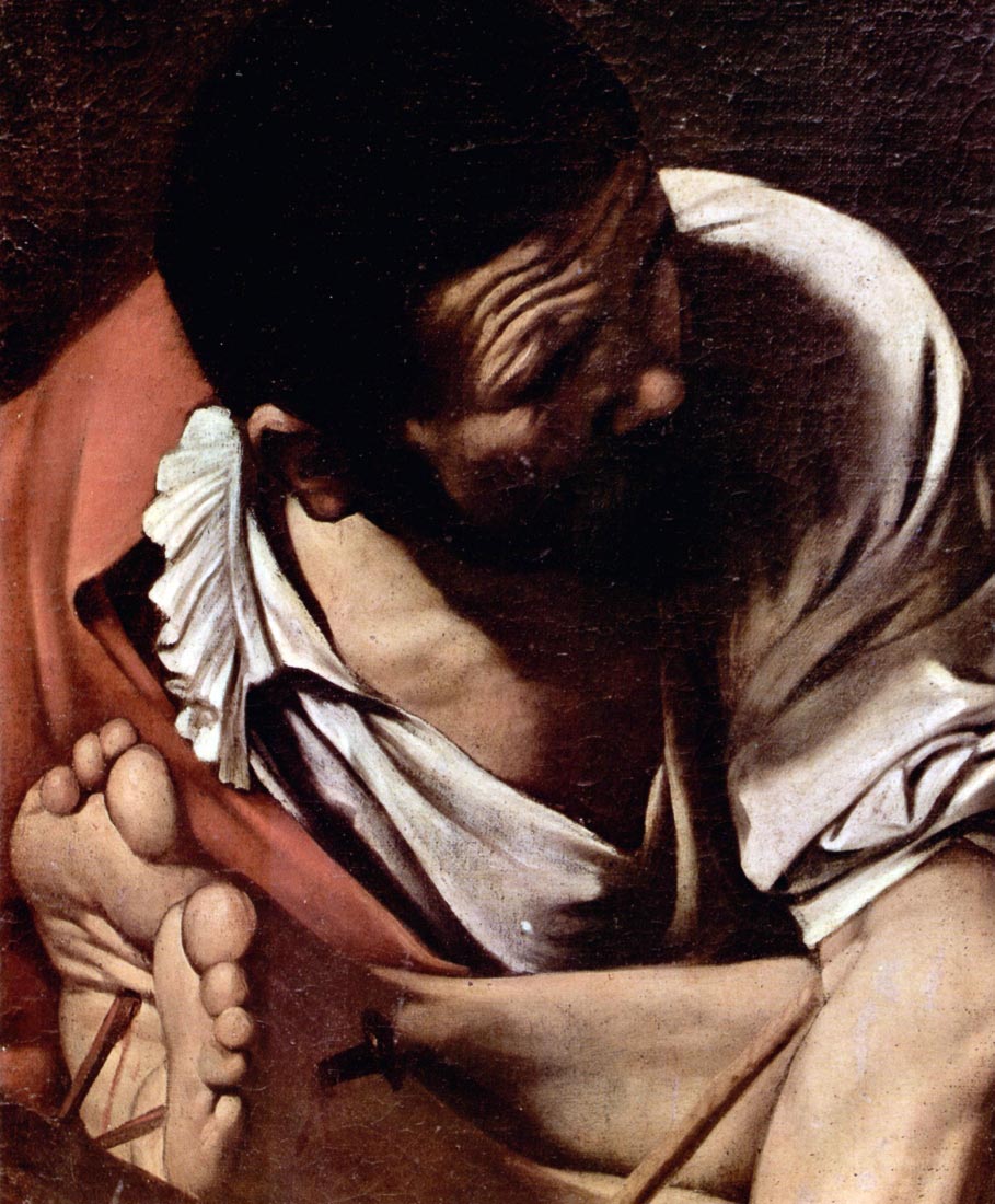 Crucifixion of St. Paul detail - Caravaggio