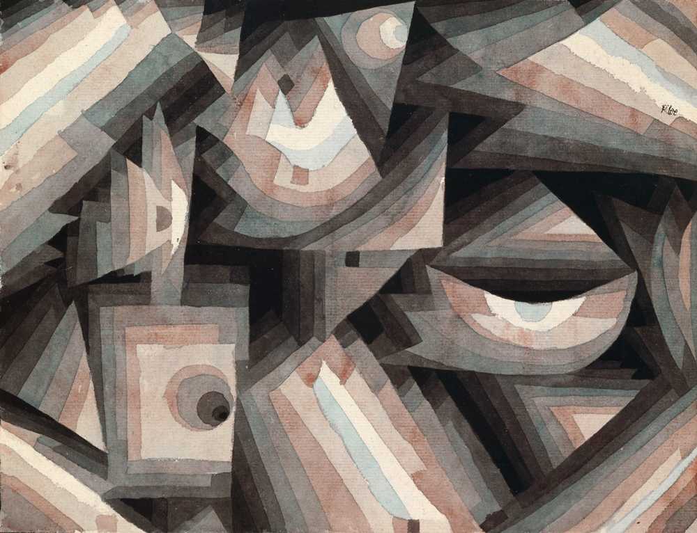 Crystal gradation (1922) - Paul Klee