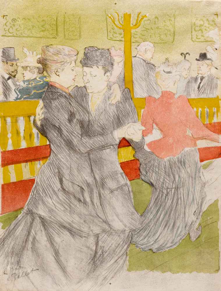 Dance at the Moulin Rouge - Henri de Toulouse-Lautrec