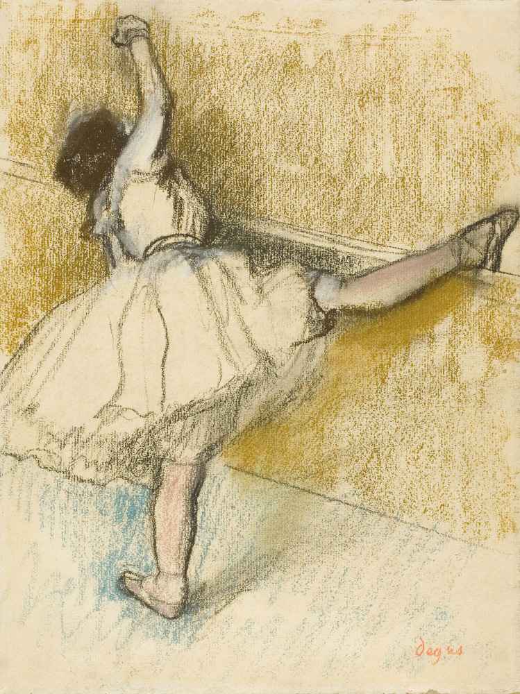 Dancer Stretching at the Bar - Edgar Degas
