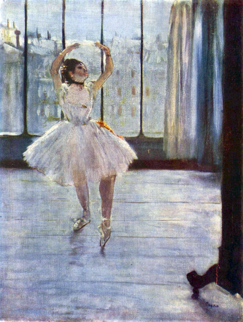 Dancer being photographed - Degas