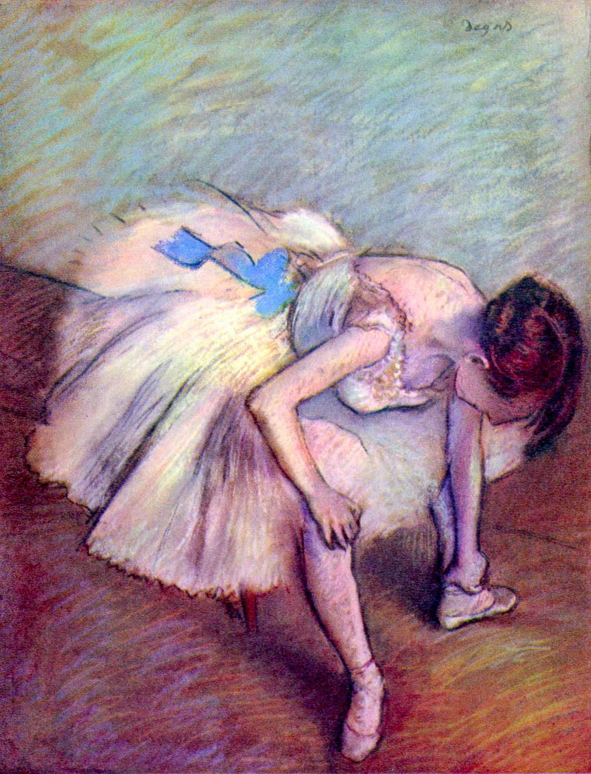 Dancer bent over - Degas