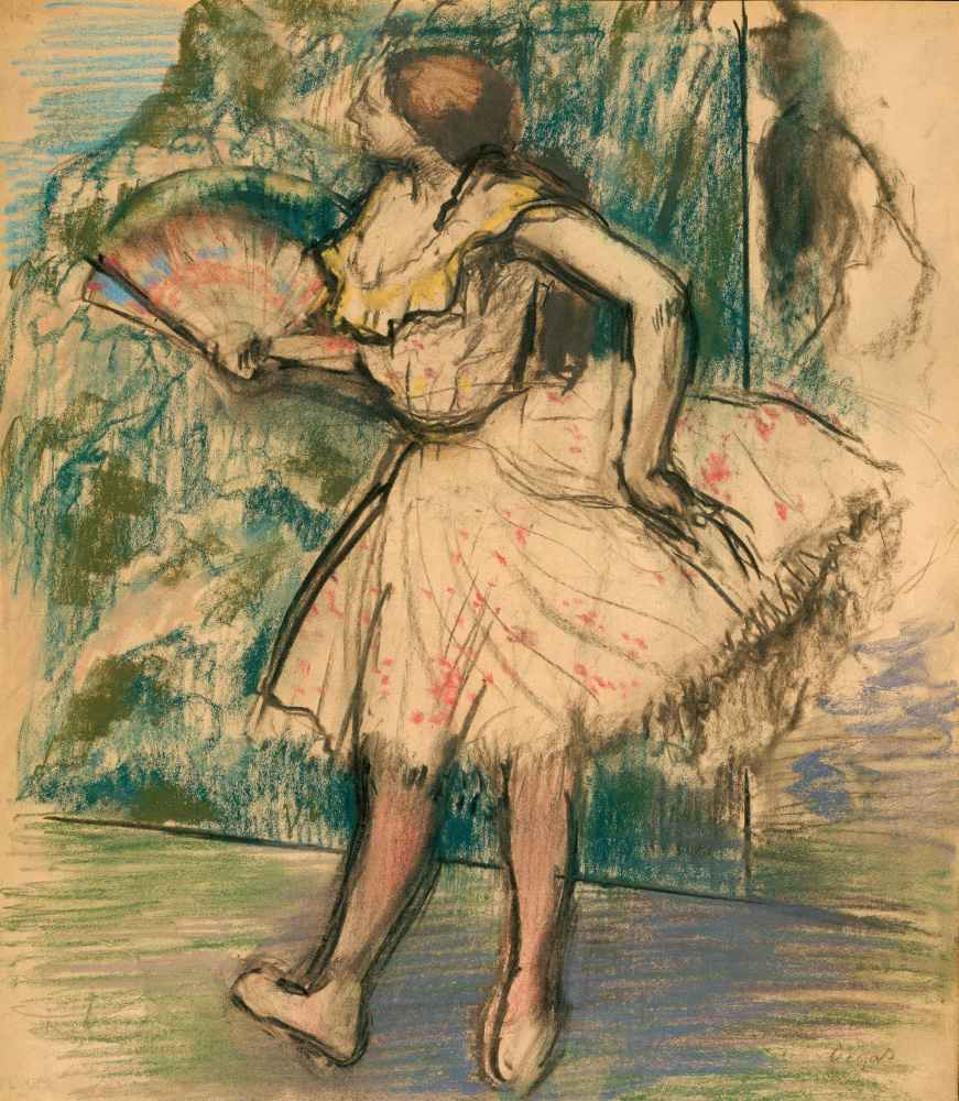 Dancer with a Fan - Edgar Degas