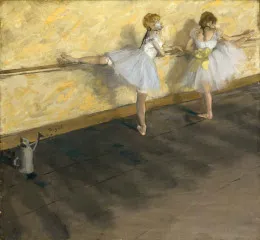 Dancers Practicing at the Barre - Edgar Degas
