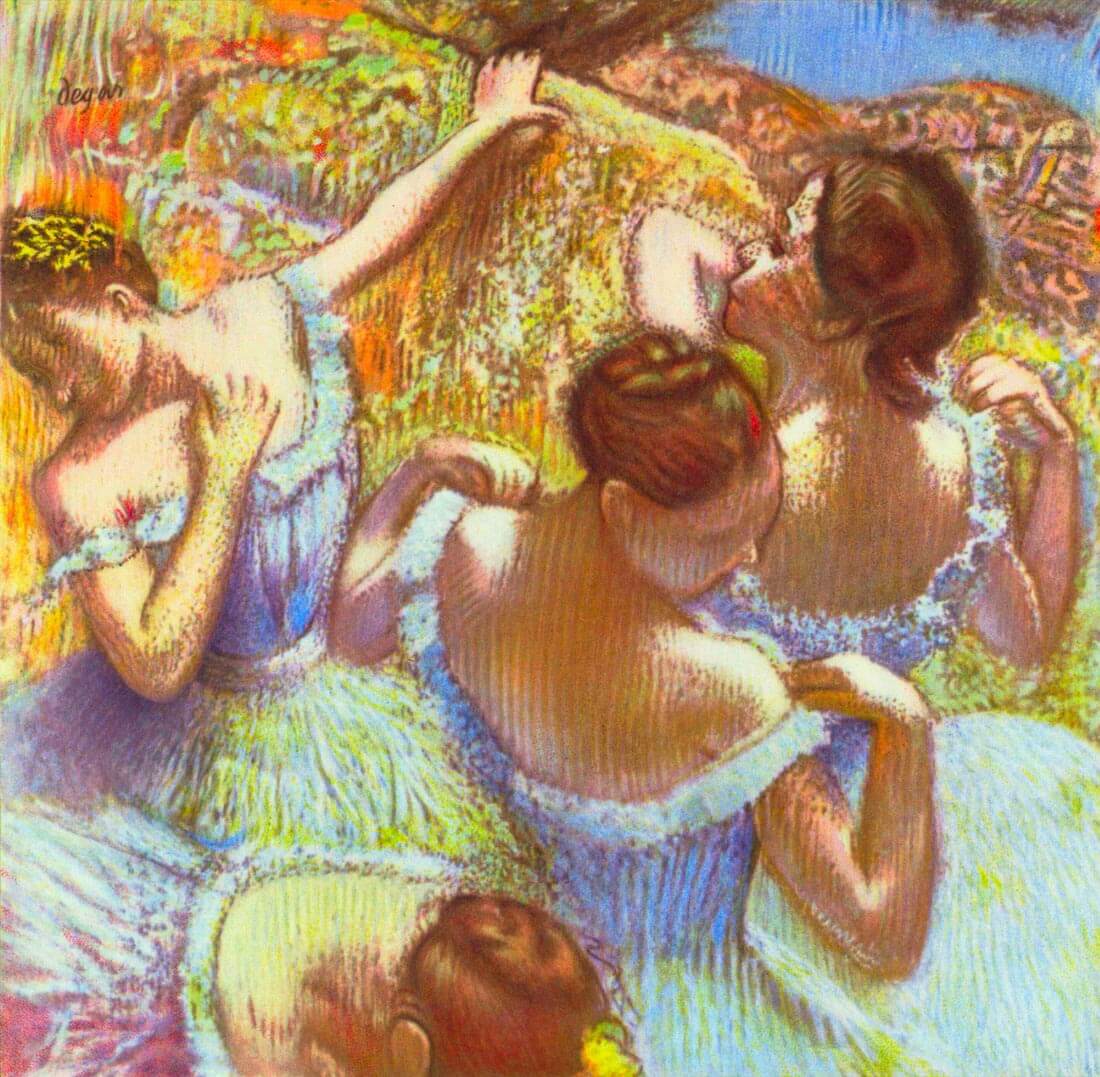 Dancers in blue - Degas
