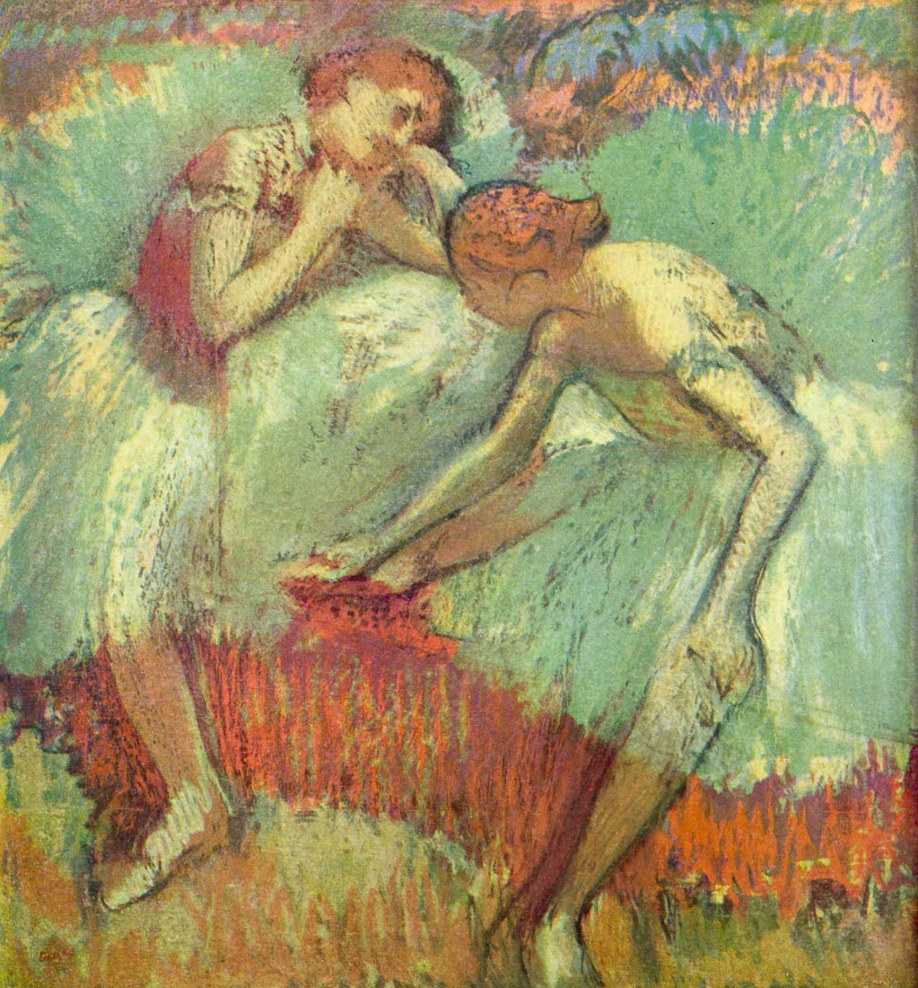 Dancers in green - Degas