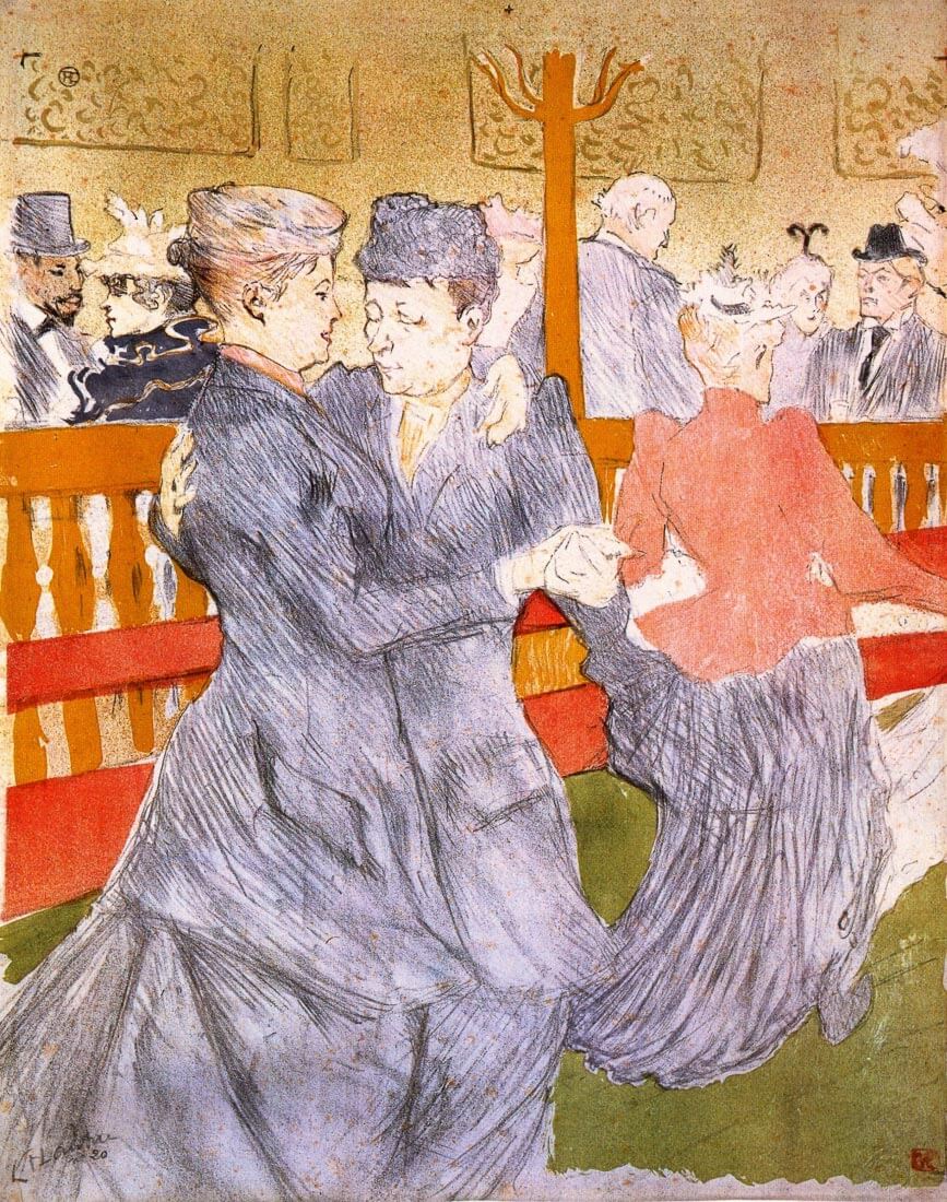 Dancing at the Moulin Rouge - Toulouse-Lautrec