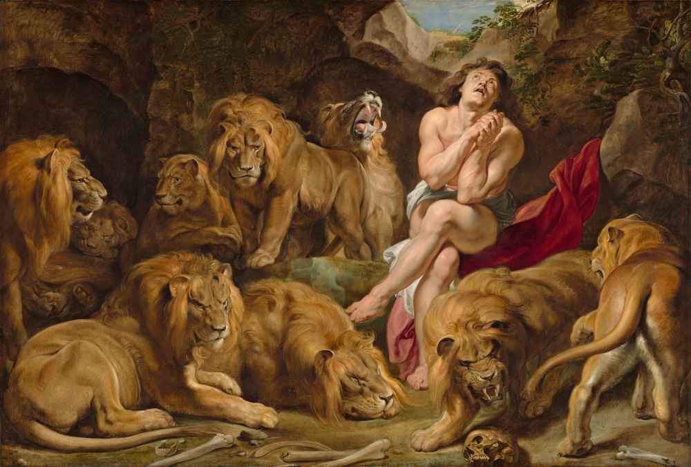 Daniel in the Lions Den - Peter Paul Rubens