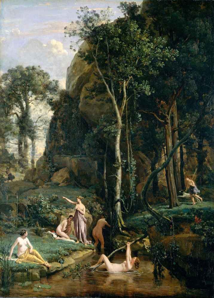 Diana and Actaeon (Diana Surprised in Her Bath) - Jean Baptiste Camill