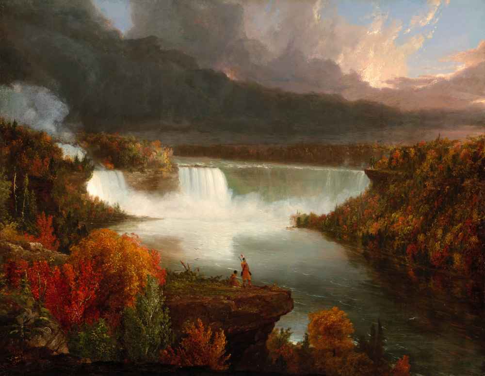 Distant View of Niagara Falls - Thomas Cole
