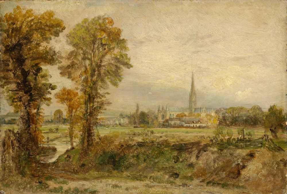 Distant View of Salisbury Cathedral - John Constable