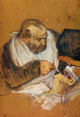 Doctor Pean operates - Toulouse-Lautrec