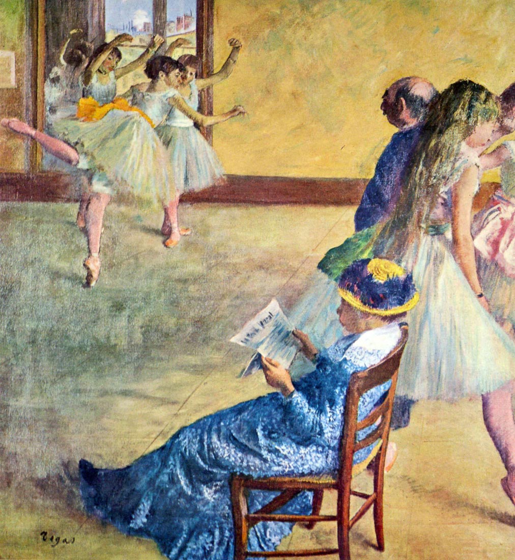 During the dance lessons Madame Cardinal - Degas
