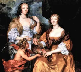 Elizabeth Thimbleby and Dorothy Viscountess Andover - Van Dyck