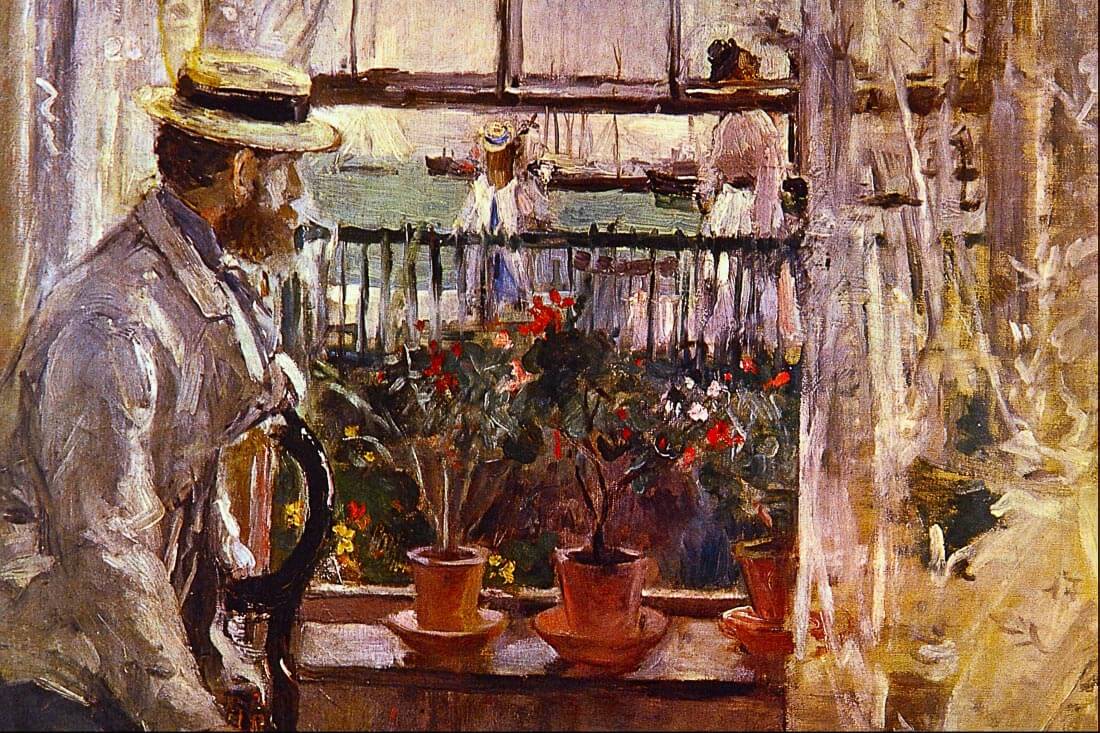 Eugen Manet a I lle de Wright - Morisot