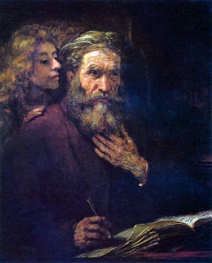 Evangelist Mathew and the Angel - Rembrandt