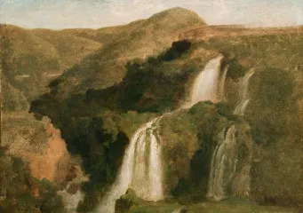 Falls of Tivoli - Jean Baptiste Camille Corot