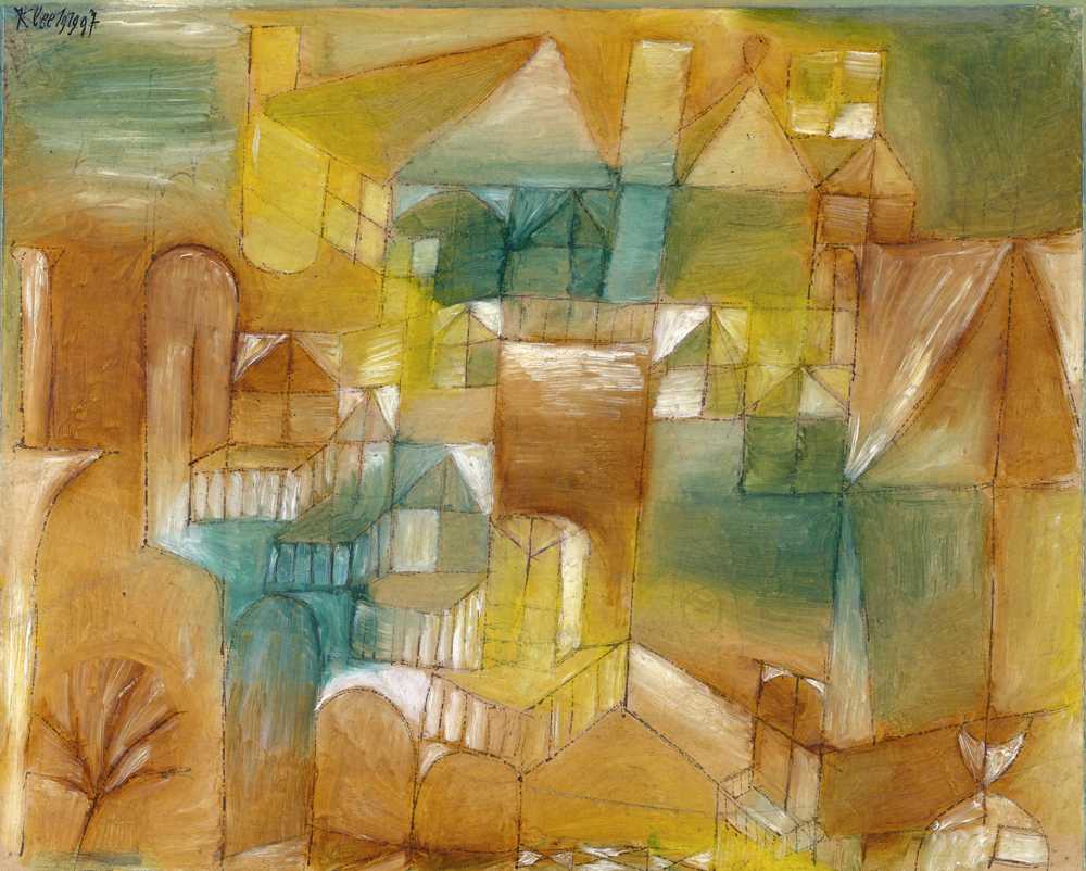 Facade Brown-Green (1919) - Paul Klee
