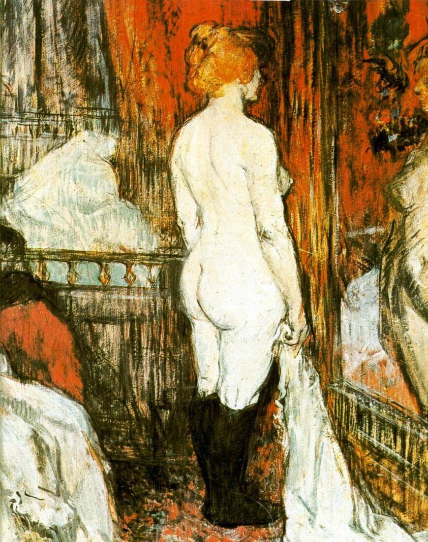Female Nude - Toulouse-Lautrec