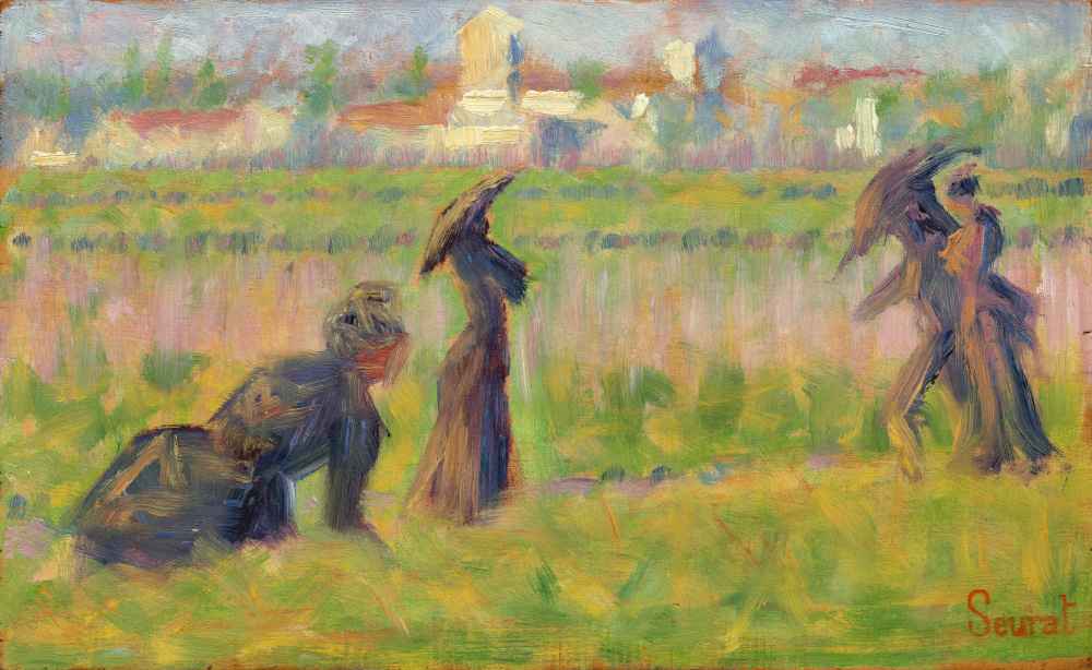 Figures in a Landscape - Georges Seurat