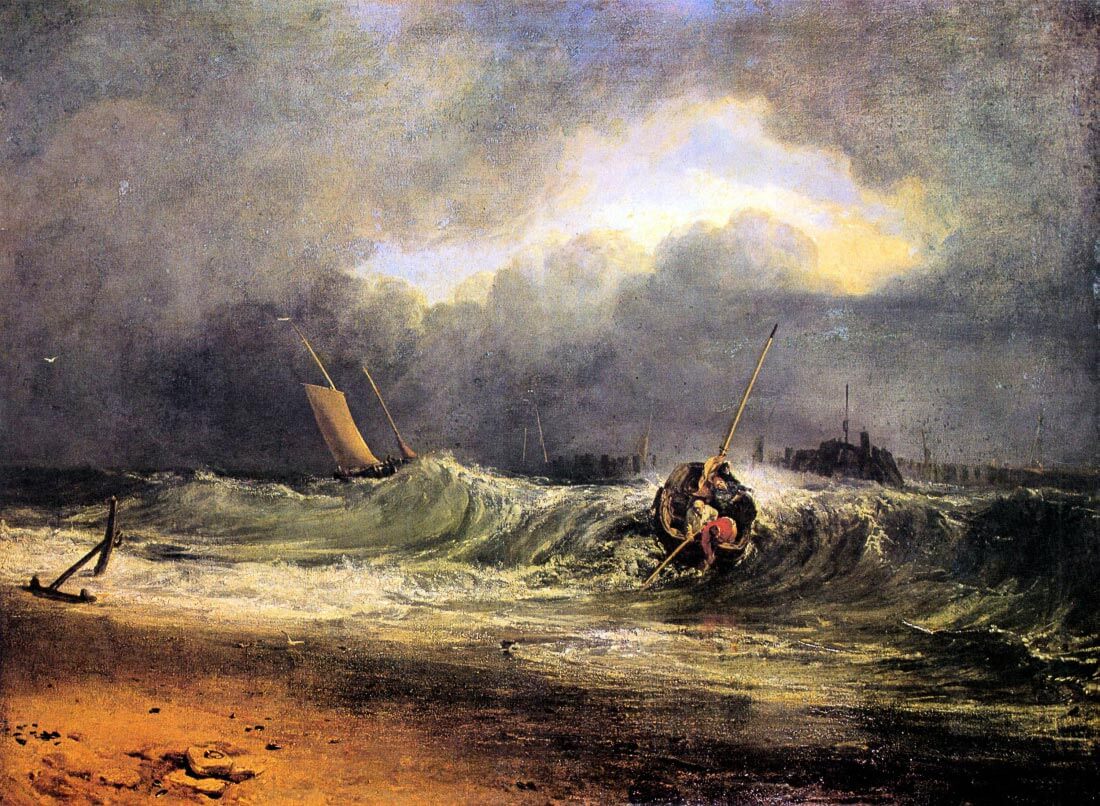Fishermen in a squall - Joseph Mallord Turner
