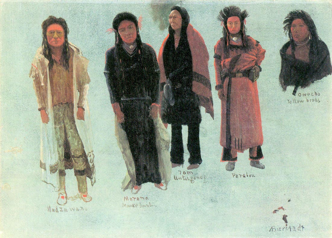 Five Indians - Bierstadt