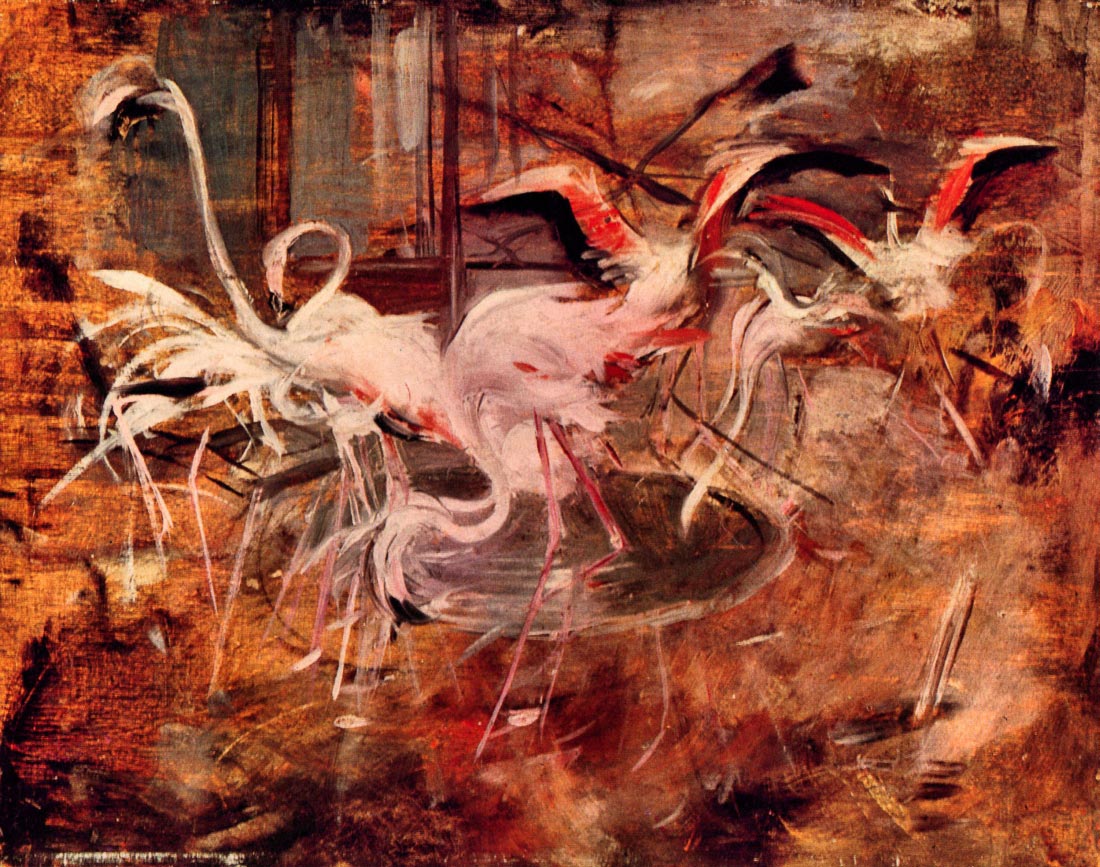 Flamingos in the rose palace in Vesinet - Giovanni Boldini