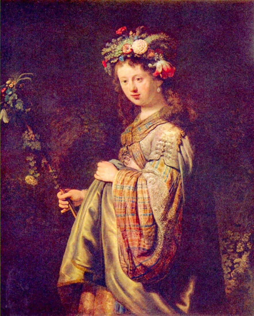 Flora (portrait of Saskia as Flora) - Rembrandt