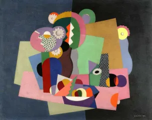 Flowers and fruit (-1924) - Georges Valmier