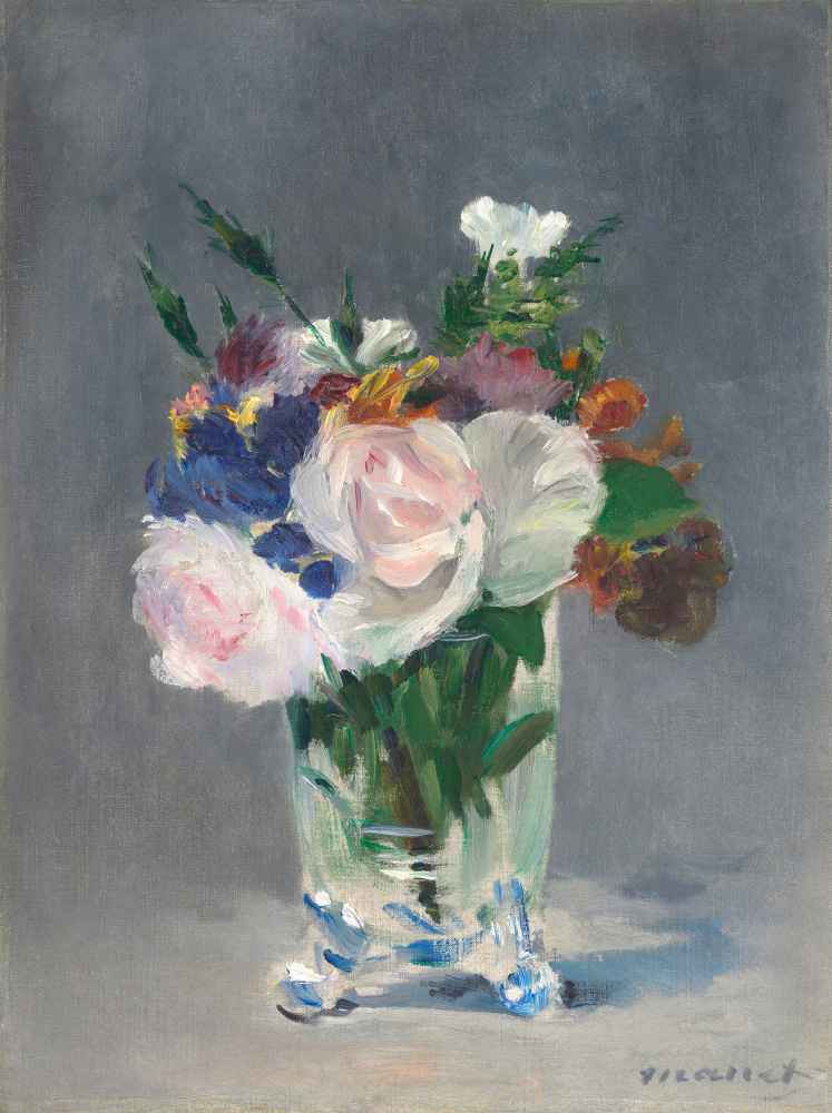 Flowers in a Crystal Vase - Edouard Manet