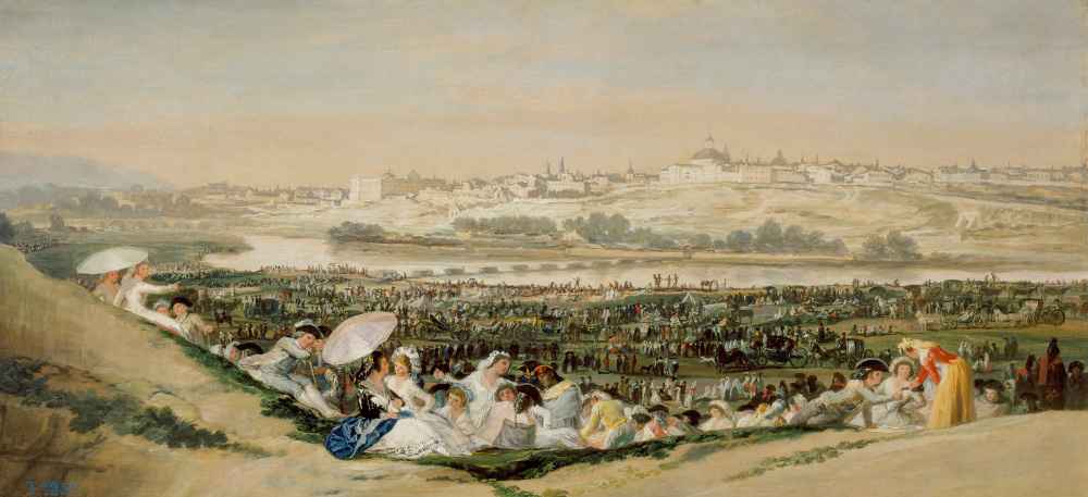 Folk Festival at the San Isidro-Day - Francisco Goya