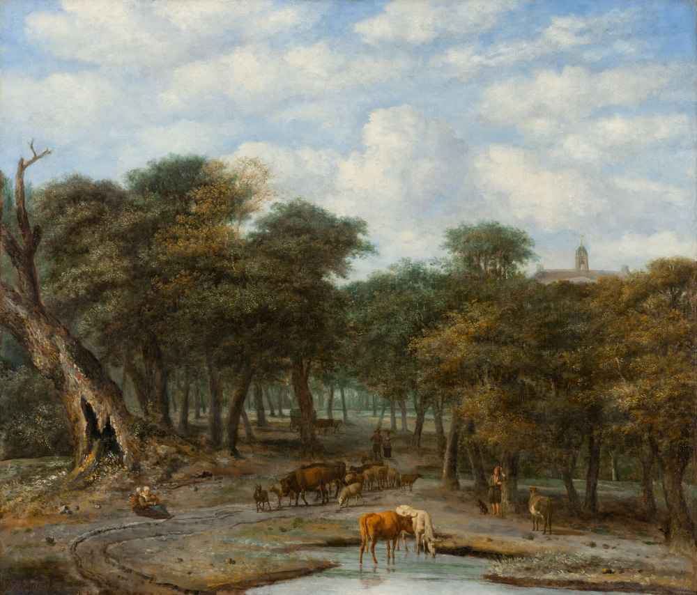Forest Clearing with Cattle - Philips Koninck