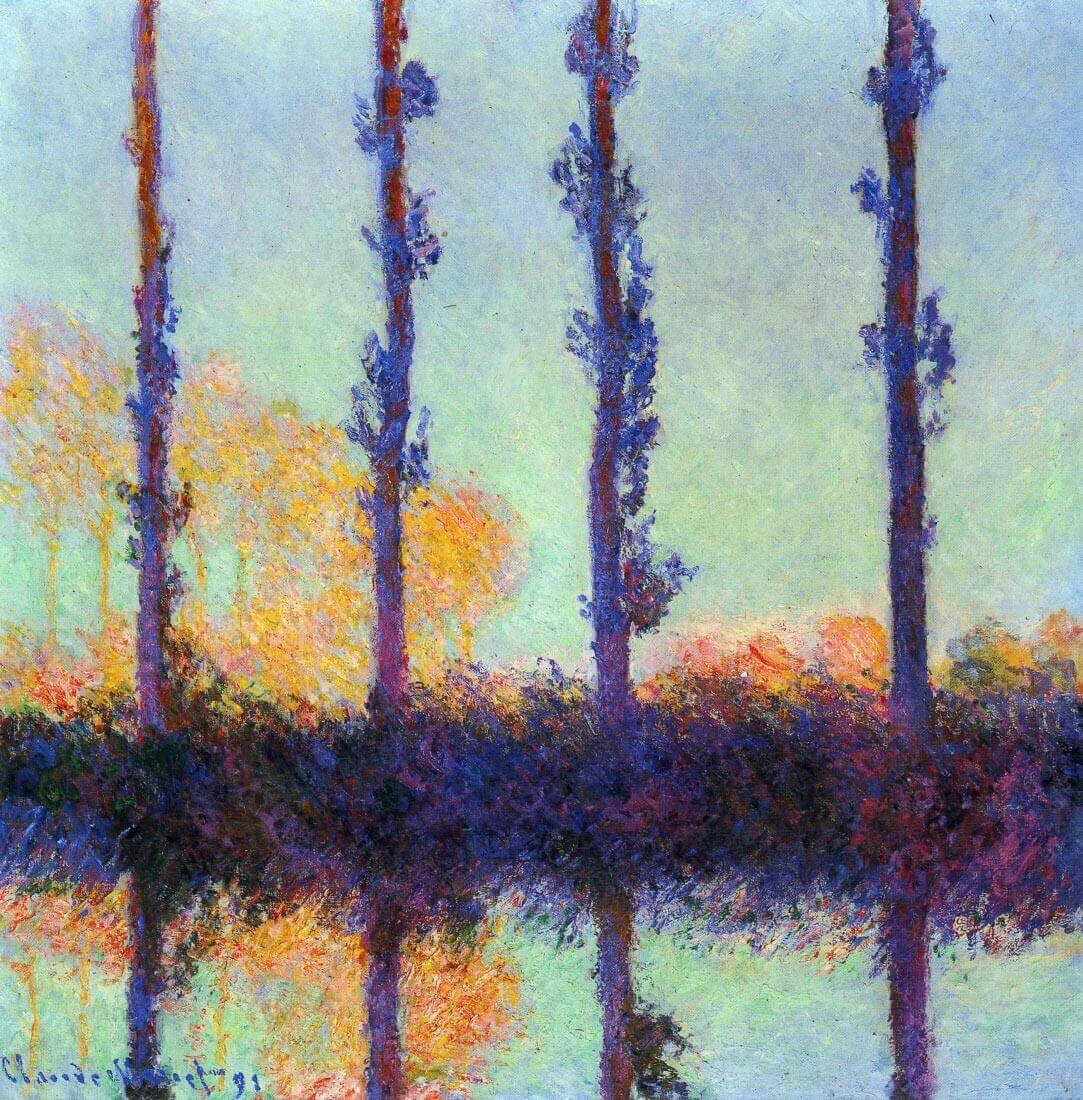 Four poplars - Monet
