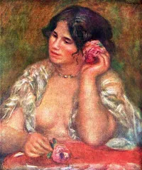 Gabriele with a rose - Renoir