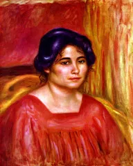 Gabrielle with red blouse - Renoir