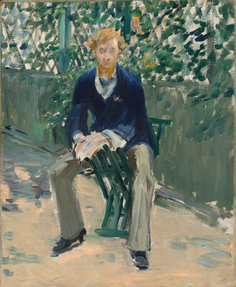 George Moore in the Artists Garden - Edouard Manet