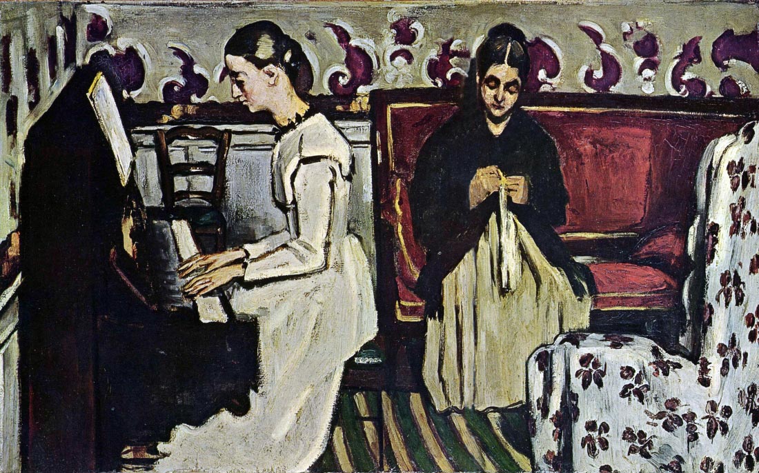 Girl at Piano - Cezanne