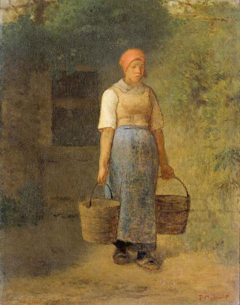Girl carrying Water - Jean Francois Millet