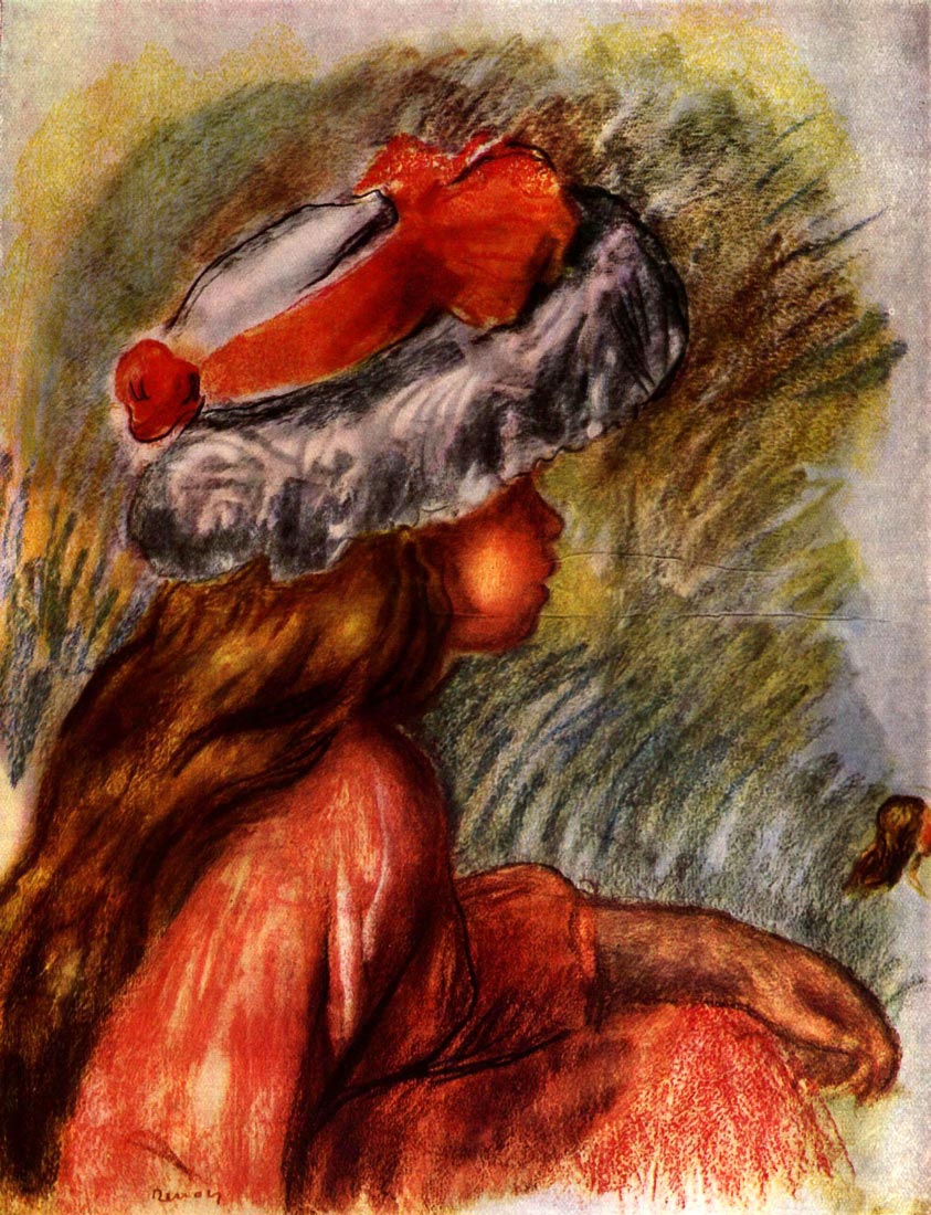 Girl head - Renoir