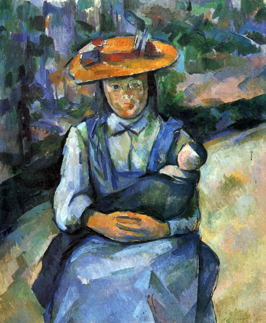 Girl with Doll - Cezanne