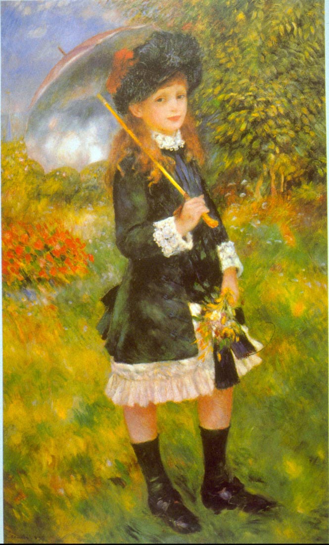 Girl with Parasol - Renoir