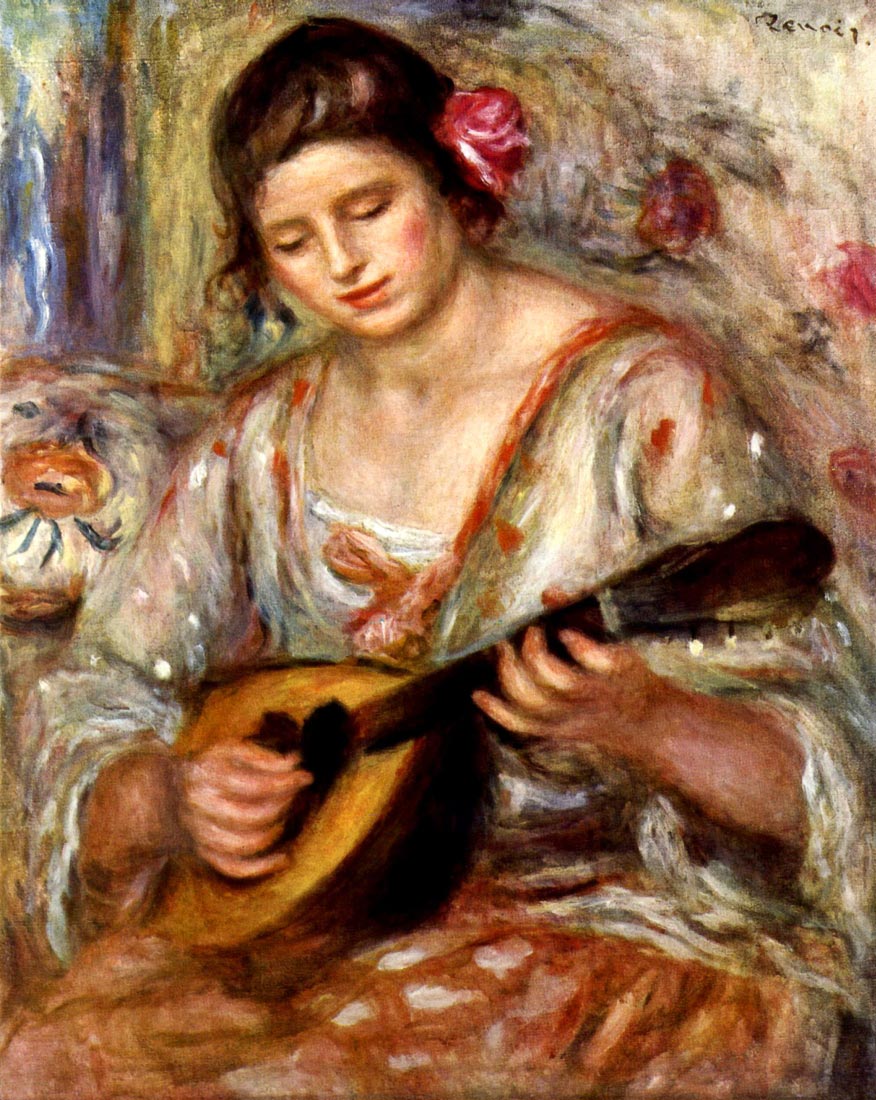Girl with mandolin - Renoir