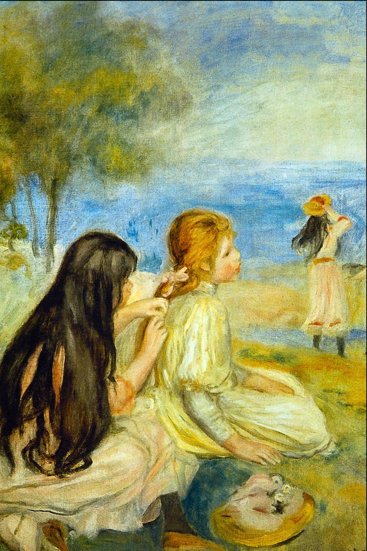Girls by the Seaside - Renoir