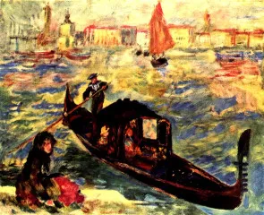 Gondola on the Canale Grande - Renoir